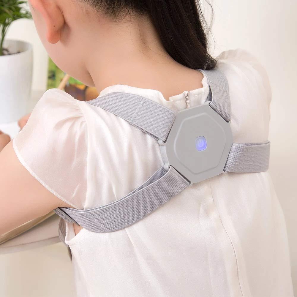 Clavicle Brace for Fracture -Intelligent Posture Corrector Smart Adjustable Kids Adult Clavicle Spine Support Exercise & Fitness - Tophatter Daily Deals