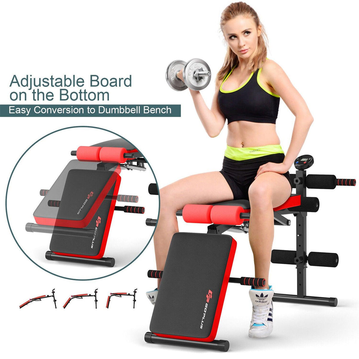 Exercise Sit Up Bench- Multi-Funtional Weight Bench for Ab Fitness | UK Exercise & Fitness - Tophatter Daily Deals