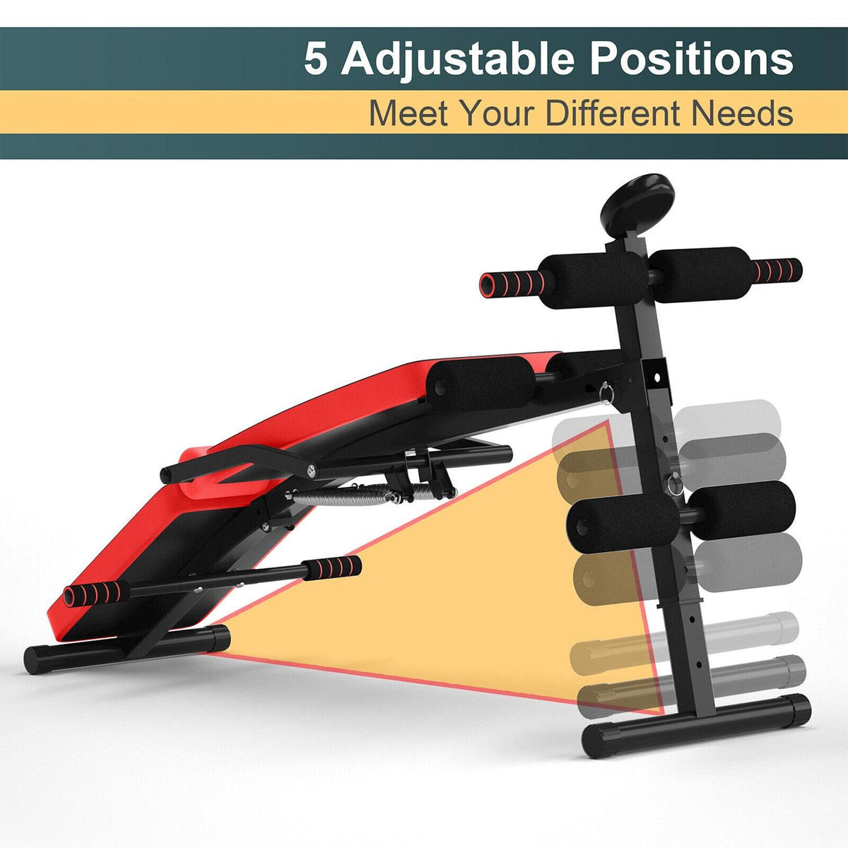 Exercise Sit Up Bench- Multi-Funtional Weight Bench for Ab Fitness | UK Exercise & Fitness - Tophatter Daily Deals