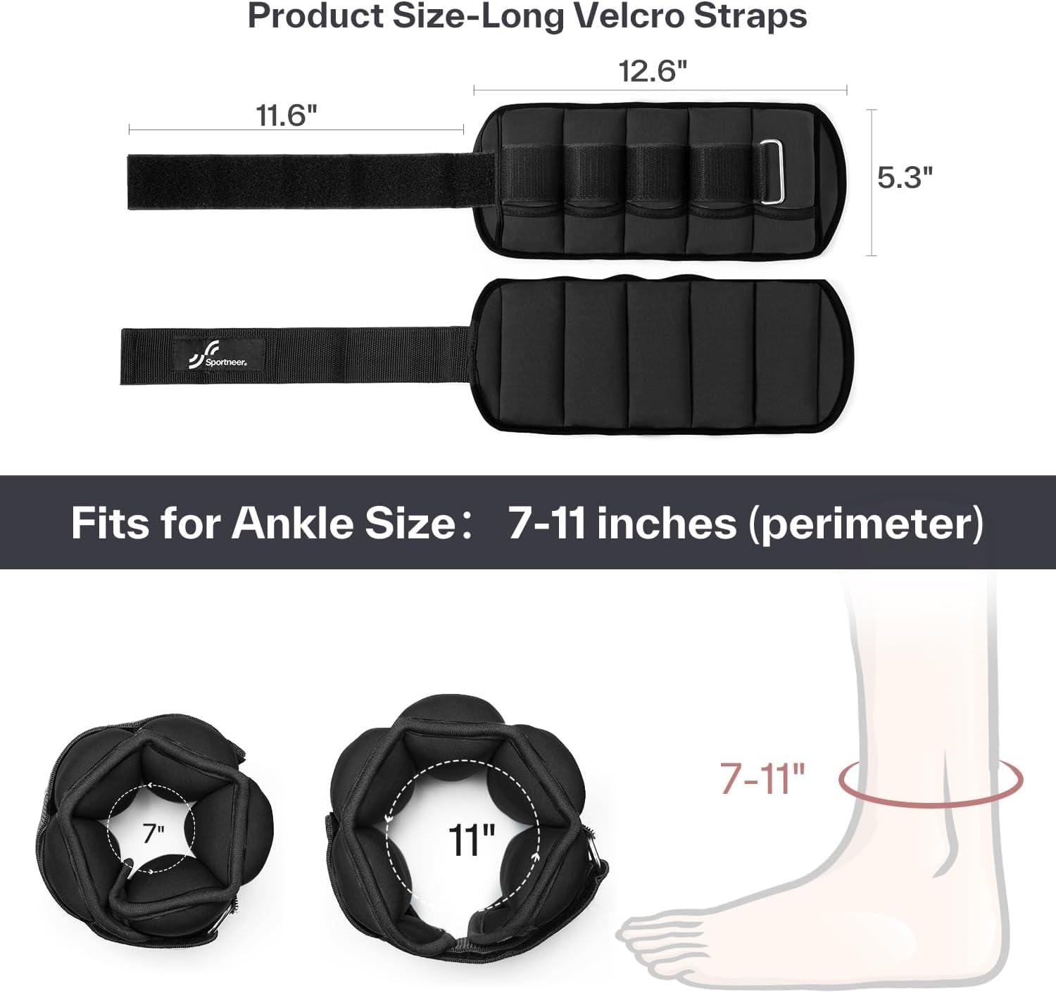 Ankle and Wrist Weights - Ankle Wrist Leg Weights Adjustable Strap Running Fitness Gym Strength Training Exercise & Fitness - Tophatter Daily Deals