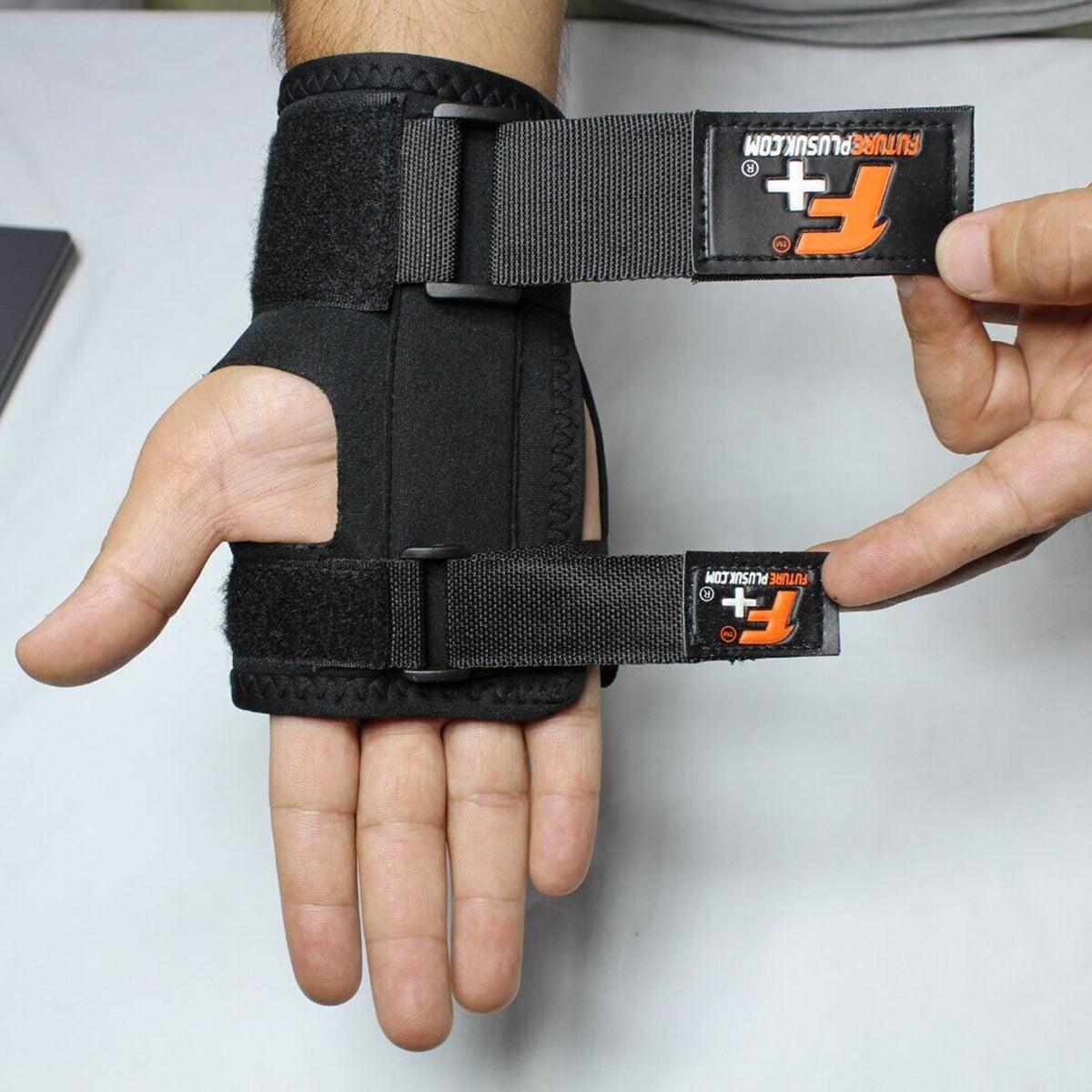 Compression Wrapping Wrist - Wrist Brace Support Adjustable Carpal Tunnel Splint Arthritis Pain Straps Exercise & Fitness - Tophatter Daily Deals