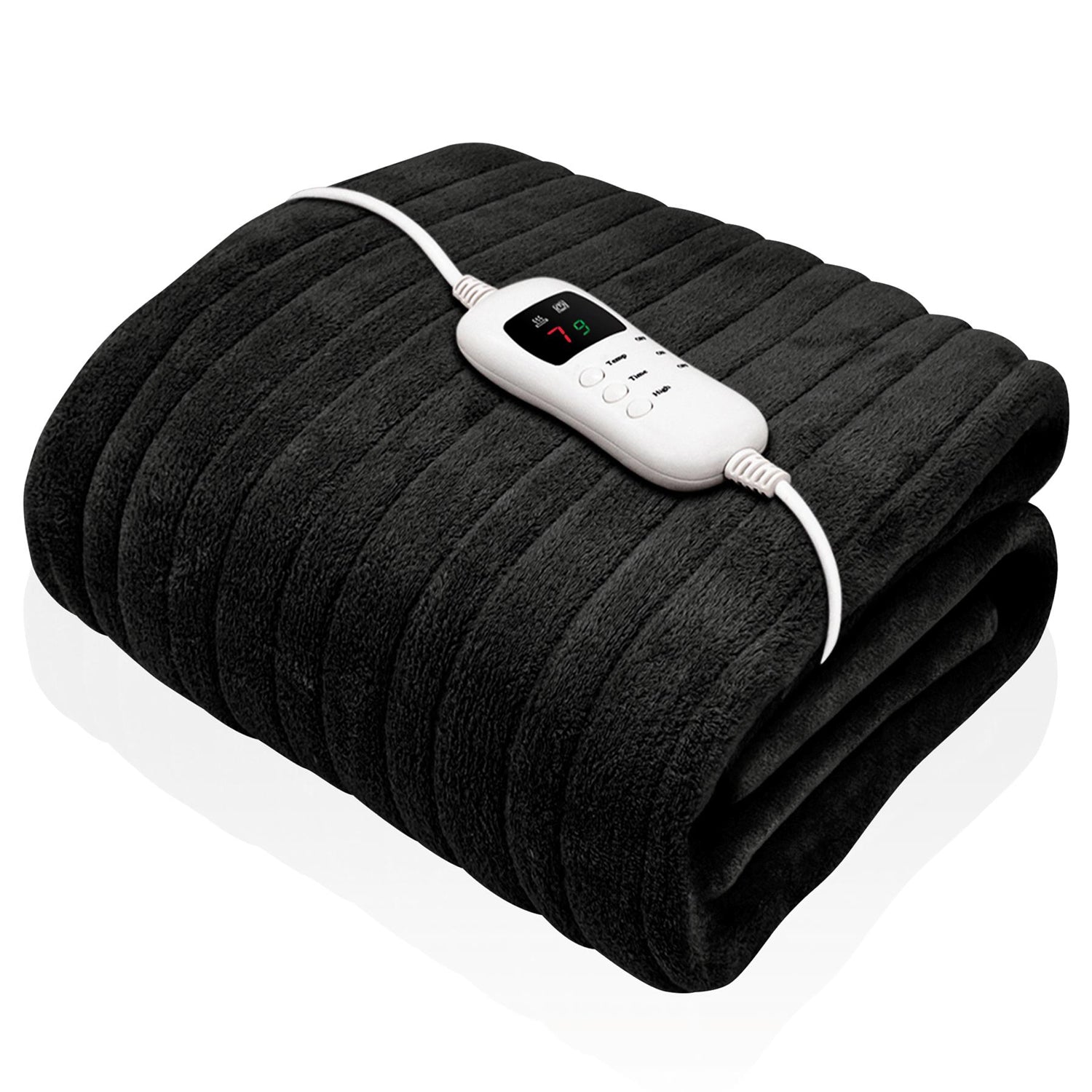 King Size Electric Blankets - 3 Heat Settings Single Double King Size Super Soft Cosy Fleece Blanket Blankets - Tophatter Daily Deals