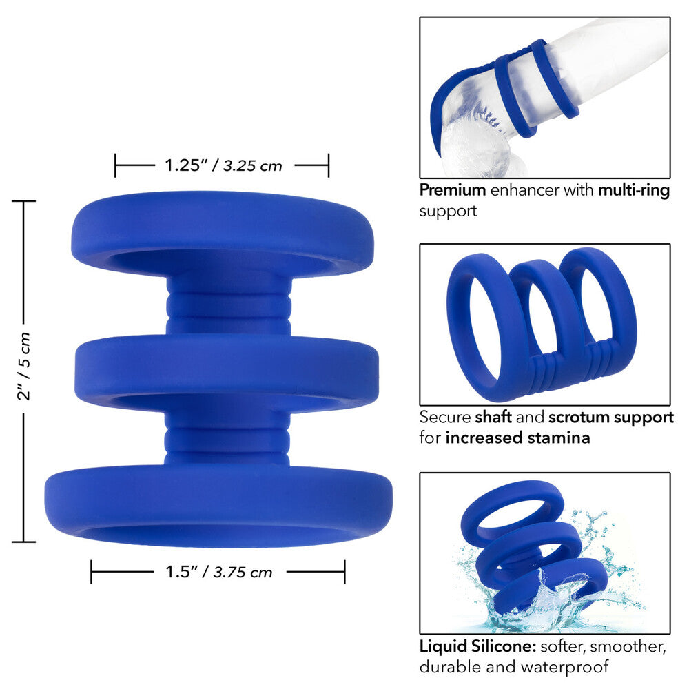 Admiral Triple Cock Cage – Snug Enhancer Cock Cage > Bondage Gear > Male Chastity - Tophatter Daily Deals