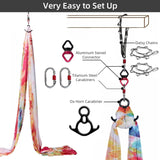 Aerial Yoga Hammock - Silks Yoga Swing Set 11 Yards Long Aerial Flying Kit Yoga Product - Tophatter Daily Deals