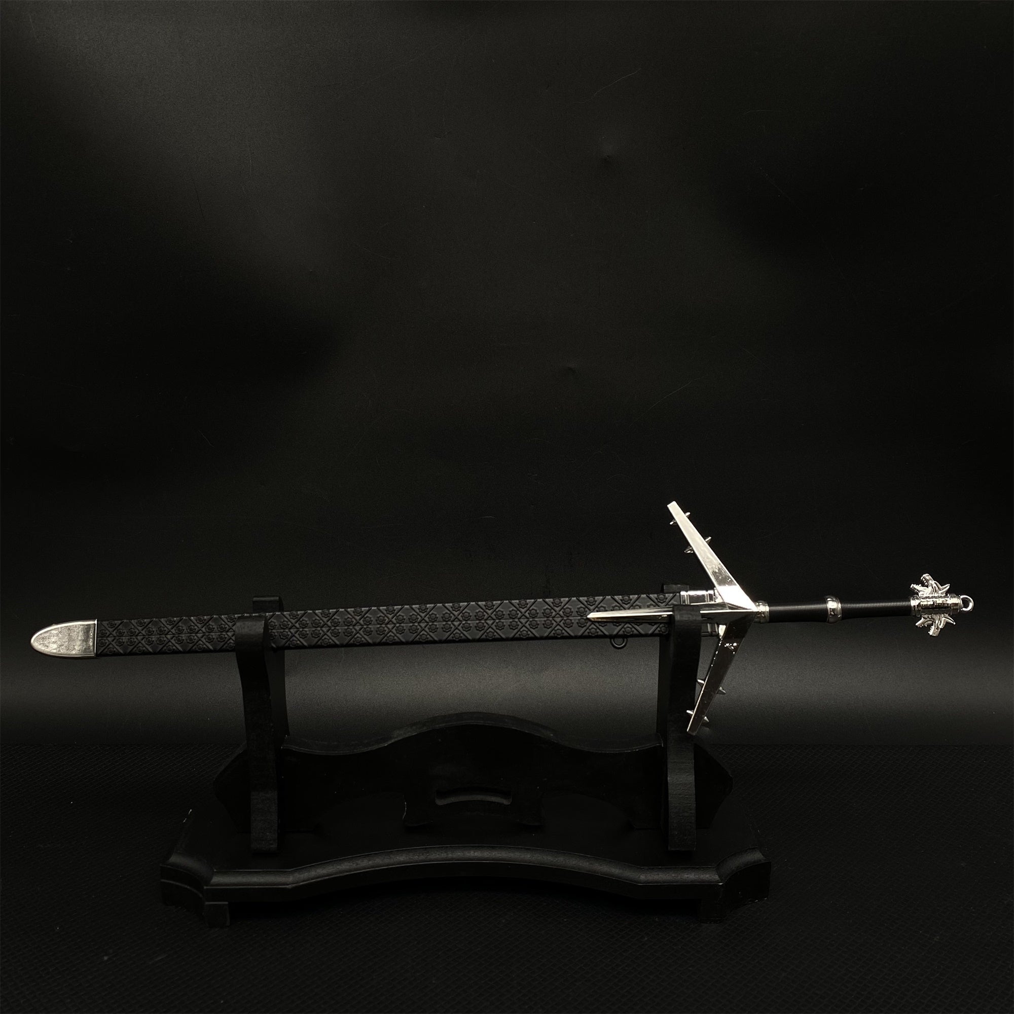 30CM Aerondight Sword Game Metal Weapon Replica With Display Holder - Tophatter Daily Deals