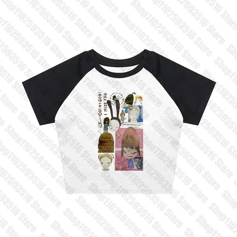 Aesthetic Letter Tank Top Y2K Harajuku Streetwear White - Tophatter Daily Deals