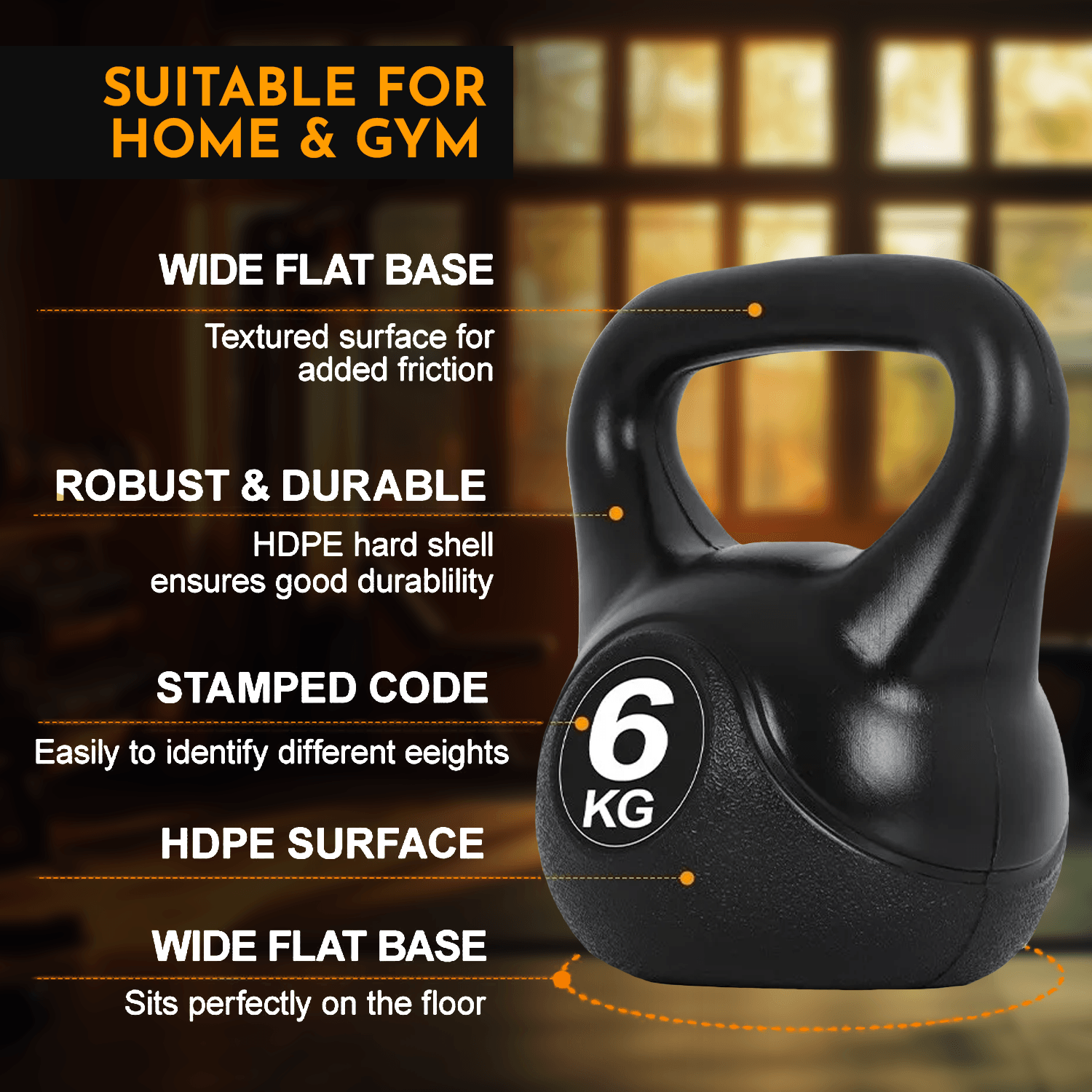 Cast Iron Kettlebell Set – Weight Set for Home Gym (6KG to 16KG) Exercise & Fitness - Tophatter Daily Deals