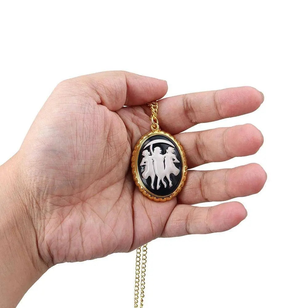 Agatha Cameo Necklace Harkness Darkhold Diaries Metal Pendant 5cm halloween - Tophatter Daily Deals
