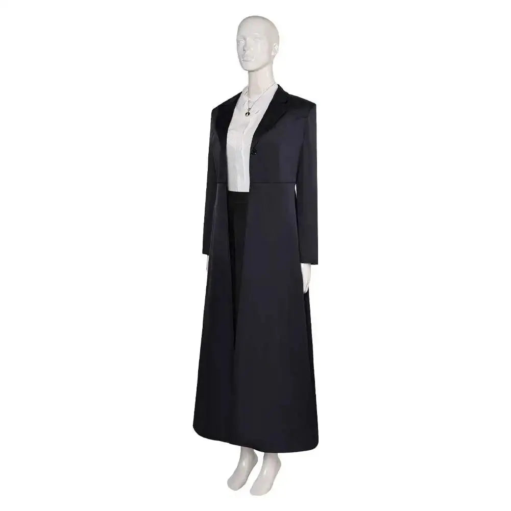 Agatha Harkness Inspired Black Trench Coat Suit Cosplay Costume halloween - Tophatter Daily Deals