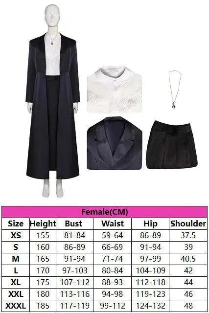 Agatha Harkness Inspired Black Trench Coat Suit Cosplay Costume halloween - Tophatter Daily Deals