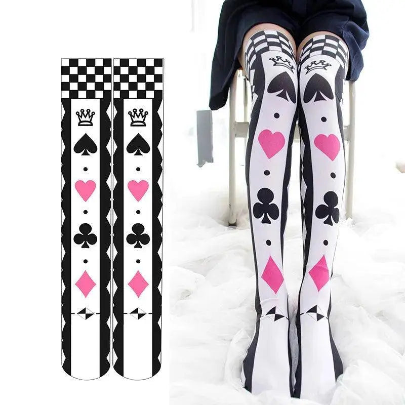 Ahegao Stockings | Lolita Sexy high-knee socks 01 One Size - Tophatter Daily Deals