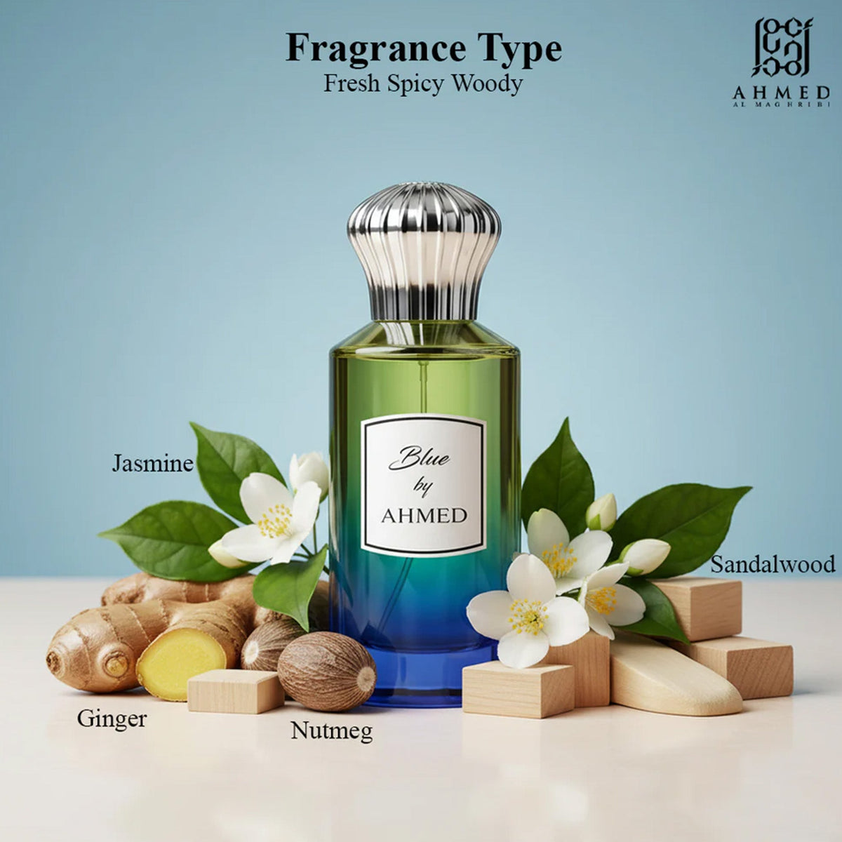 Ahmed Al Maghribi Blue By Ahmed Extrait De Parfum 100ml Spray - Tophatter Daily Deals