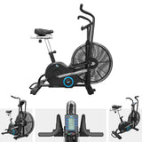Air Bikes UK - Air Exercise Bike Cardio Machine Fitness Exercise & Fitness - Tophatter Daily Deals
