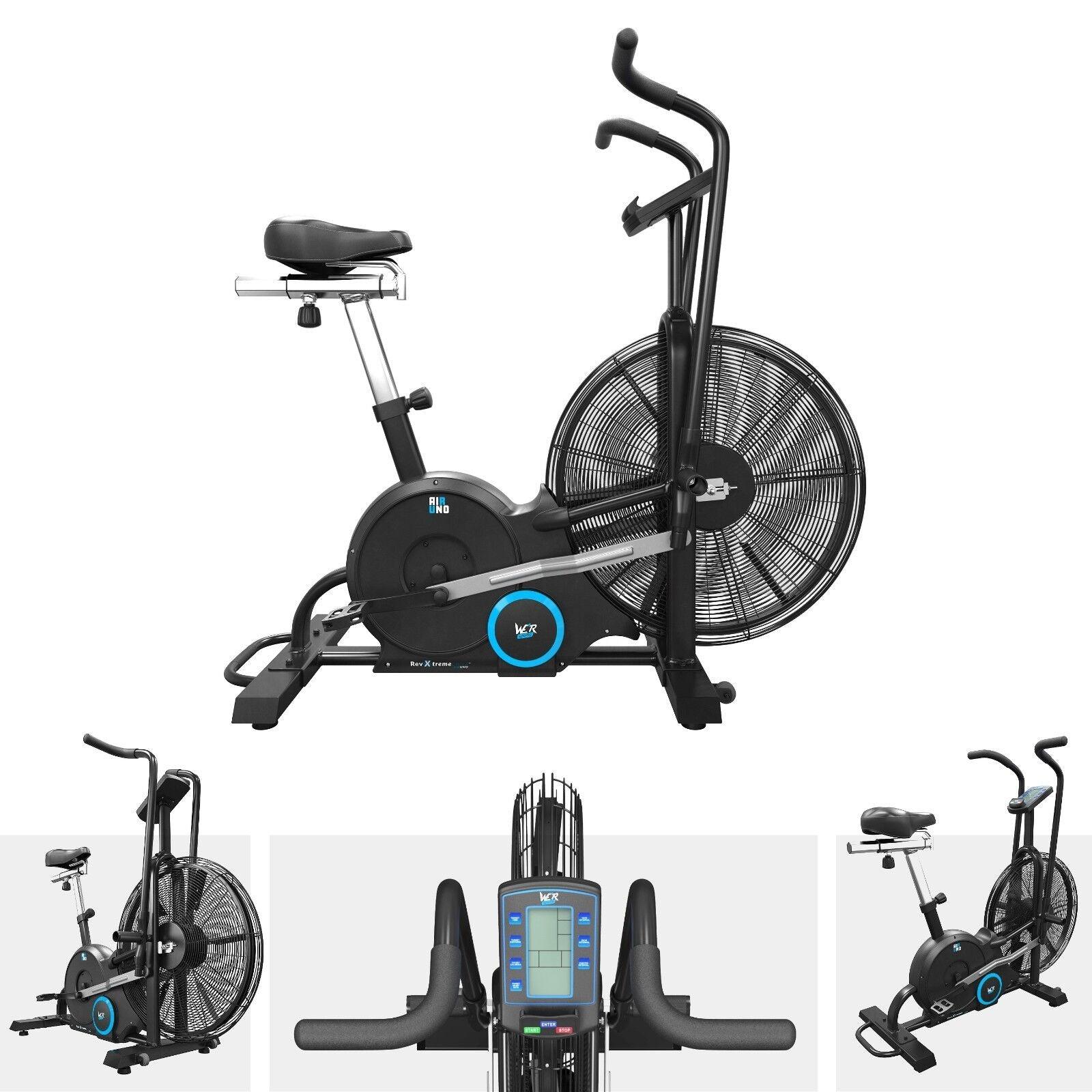 Air Bikes UK - Air Exercise Bike Cardio Machine Fitness Exercise & Fitness - Tophatter Daily Deals