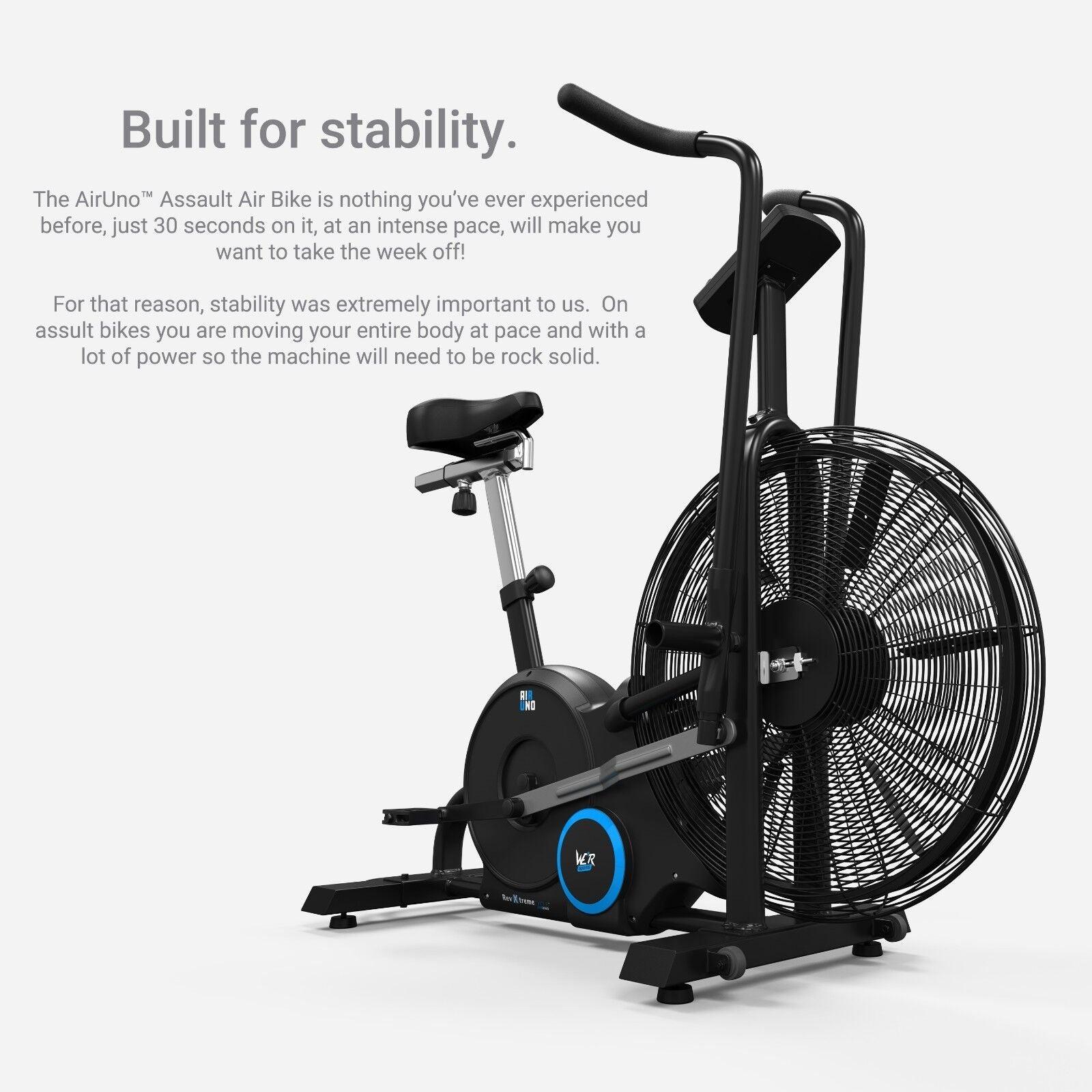 Air Bikes UK - Air Exercise Bike Cardio Machine Fitness Exercise & Fitness - Tophatter Daily Deals