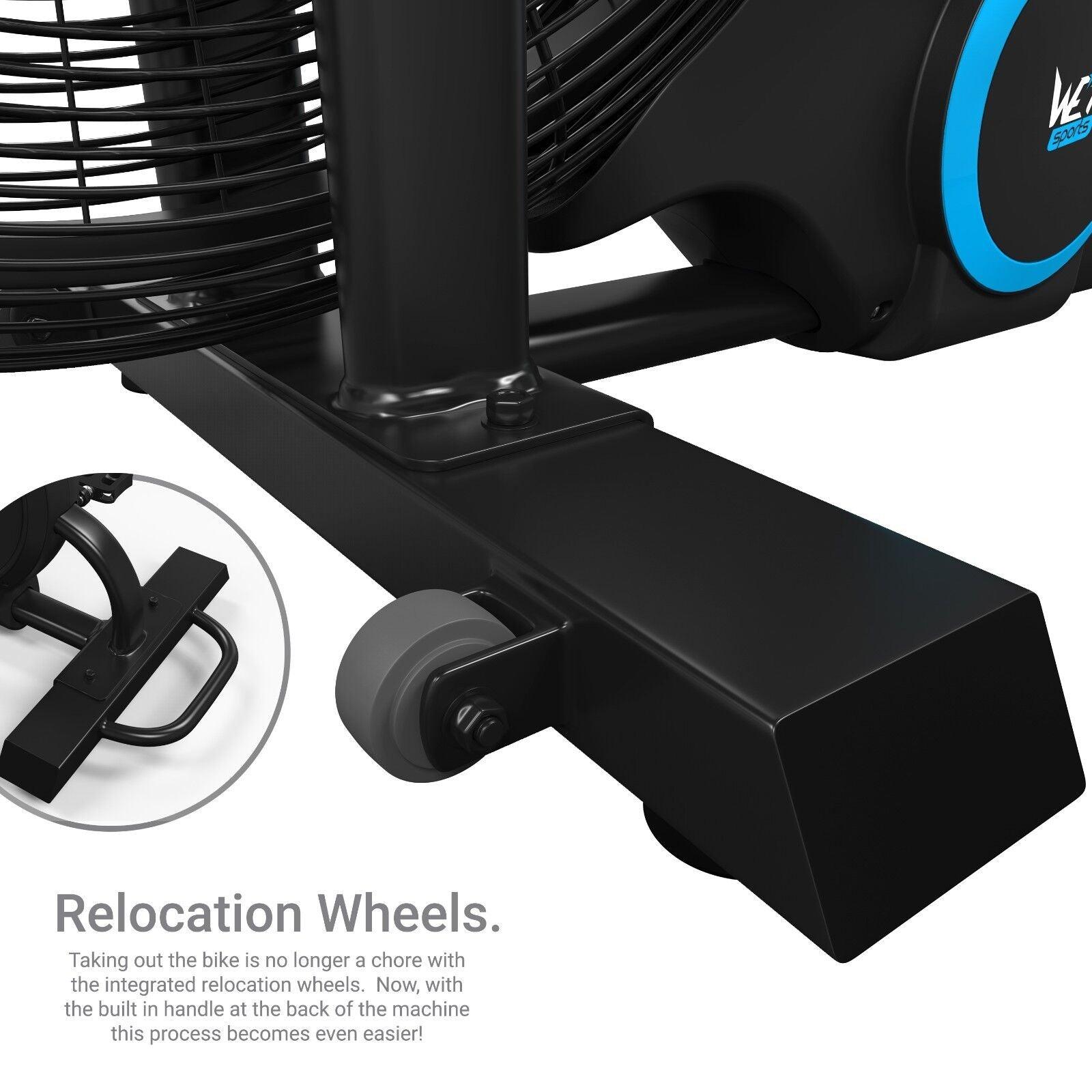 Air Bikes UK - Air Exercise Bike Cardio Machine Fitness Exercise & Fitness - Tophatter Daily Deals