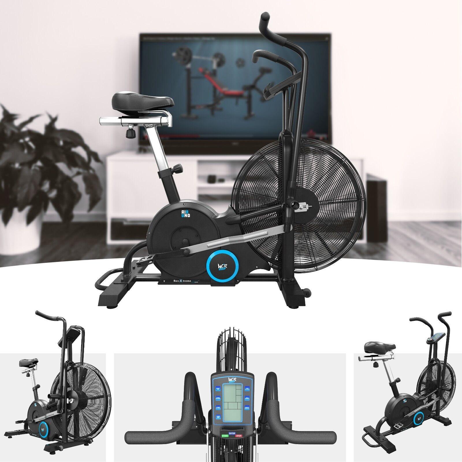 Air Bikes UK - Air Exercise Bike Cardio Machine Fitness Exercise & Fitness - Tophatter Daily Deals