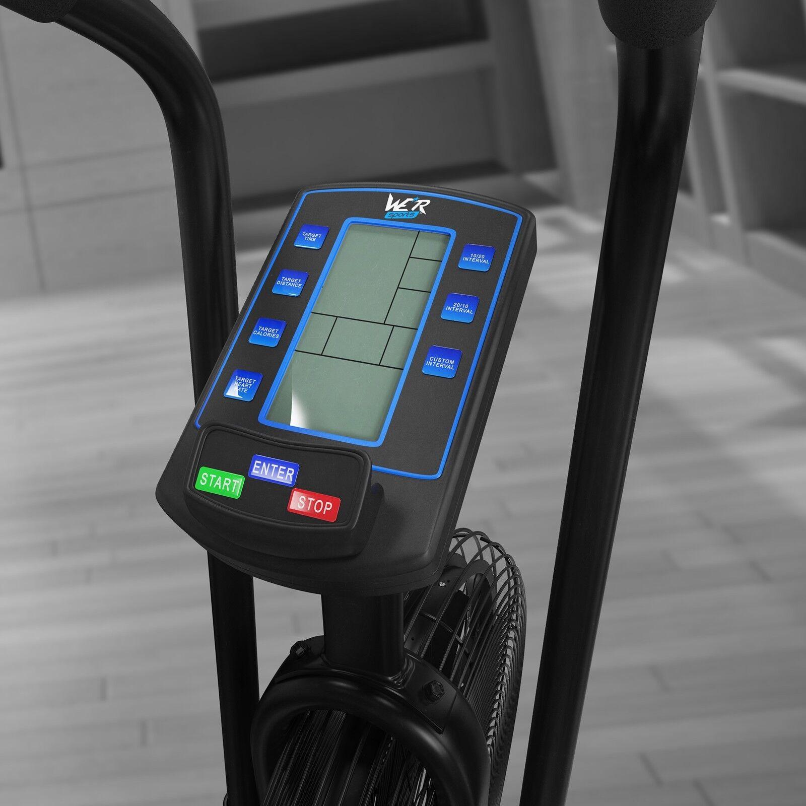 Air Bikes UK - Air Exercise Bike Cardio Machine Fitness Exercise & Fitness - Tophatter Daily Deals