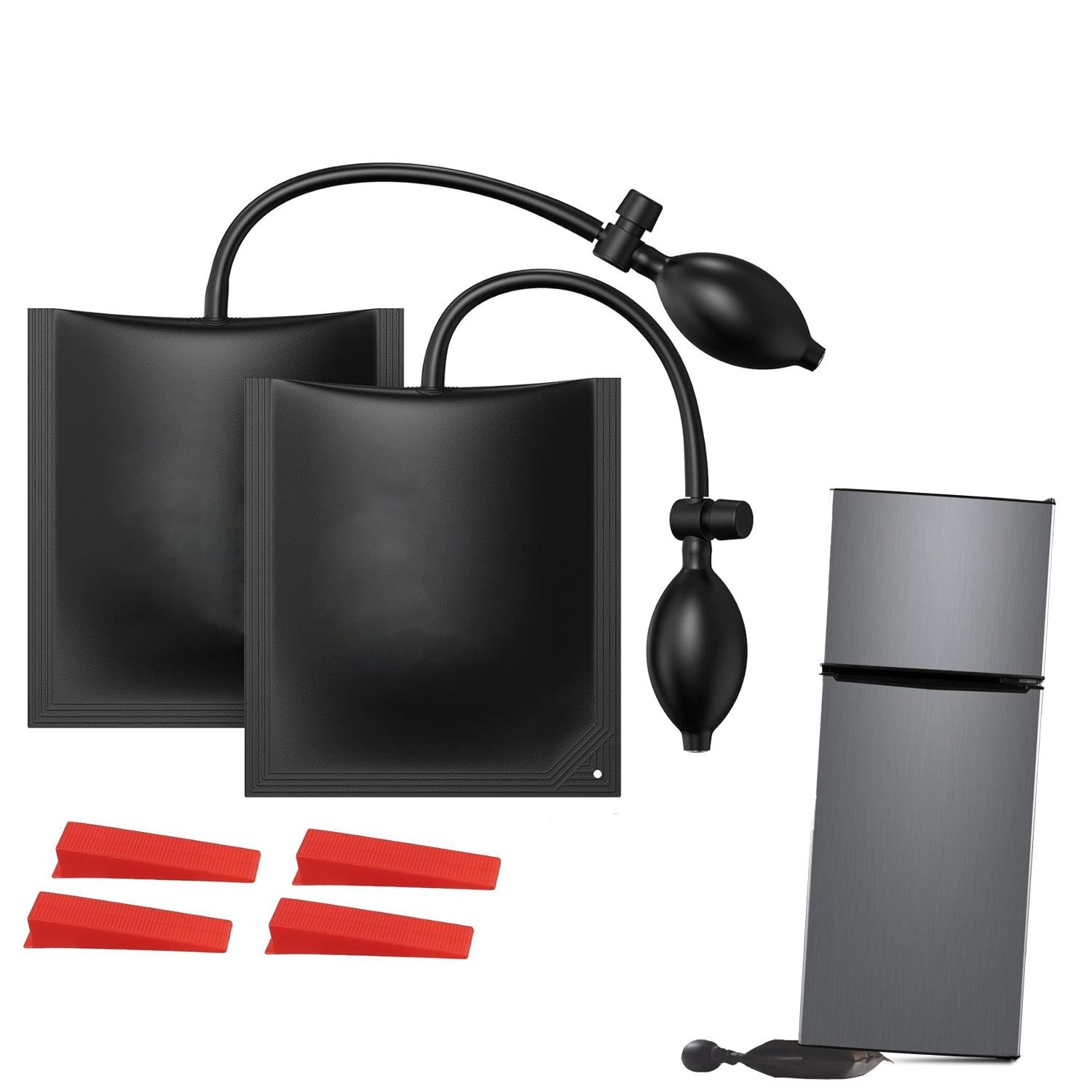 Air Wedge Bag- 2pcs Wedge Pump Tools Car Air Wedge Pump Kits for Door Window Installation and Car Repair with 4 Plastic Wedges Apparel & Accessories - Tophatter Daily Deals