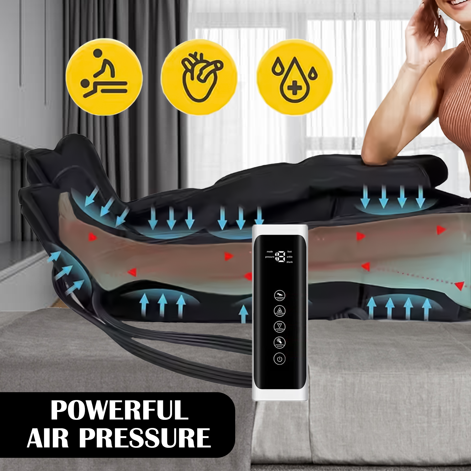 Leg Compression Boots – Air Compression Therapy for Circulation & Muscle Recovery Leg compression boots - Tophatter Daily Deals