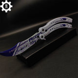 Akihabara Accept Balisong Metal Butterfly Knife Game Prop - Tophatter Daily Deals