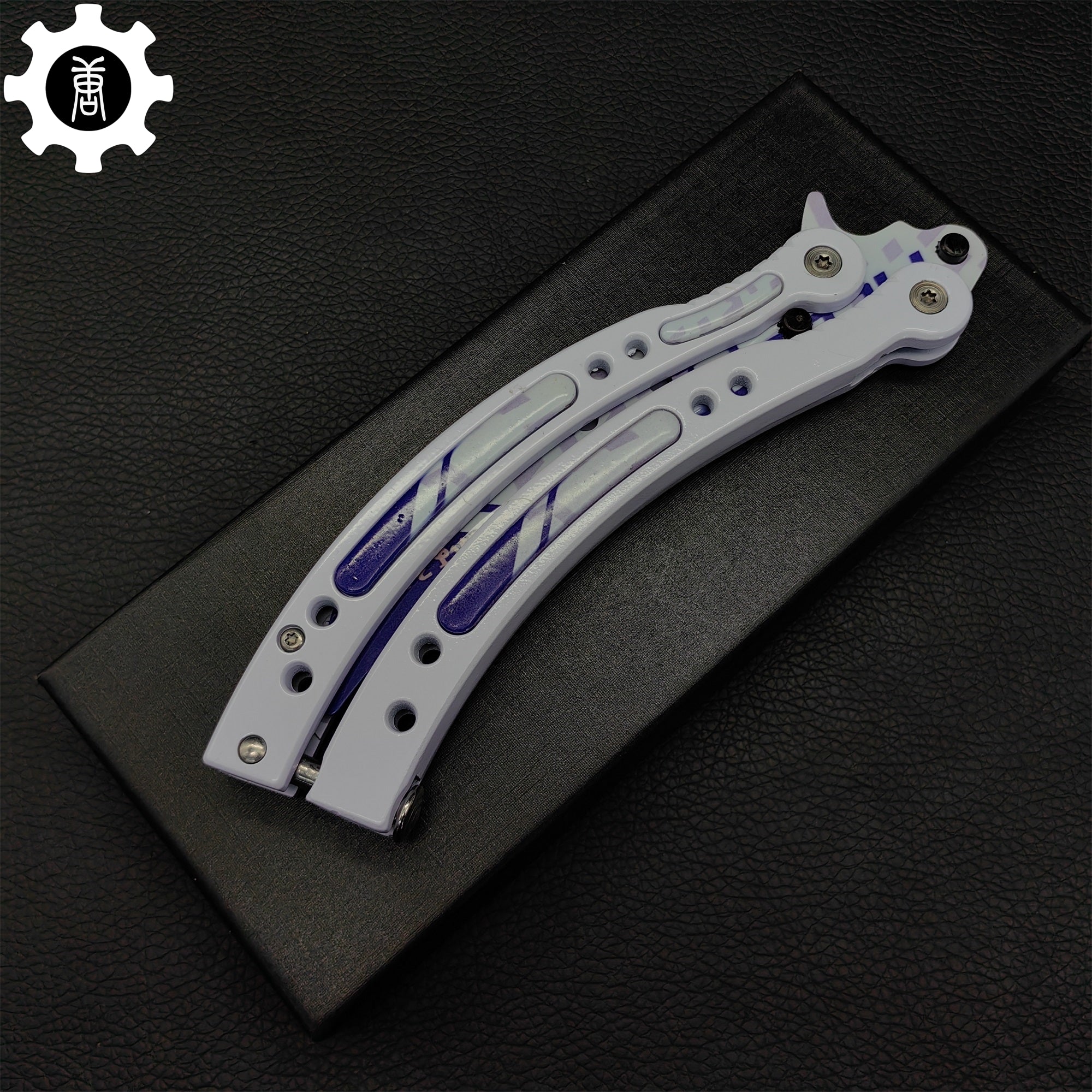 Akihabara Accept Balisong Metal Butterfly Knife Game Prop - Tophatter Daily Deals