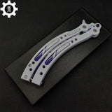 Akihabara Accept Balisong Metal Butterfly Knife Game Prop - Tophatter Daily Deals