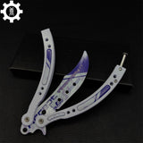 Akihabara Accept Balisong Metal Butterfly Knife Game Prop - Tophatter Daily Deals