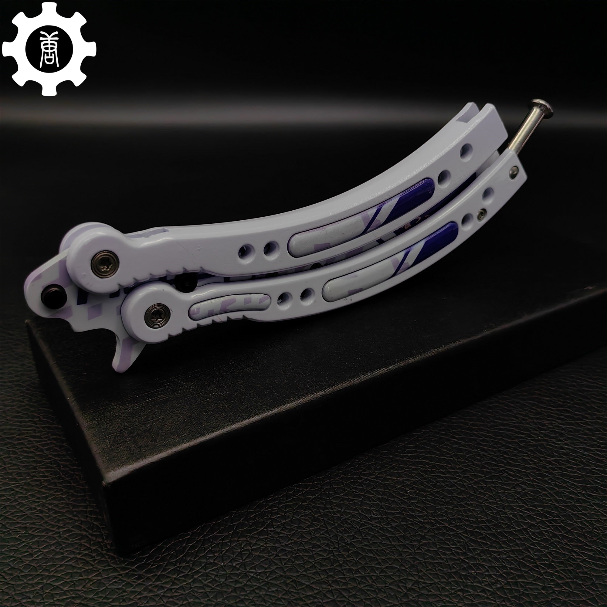 Akihabara Accept Balisong Metal Butterfly Knife Game Prop - Tophatter Daily Deals