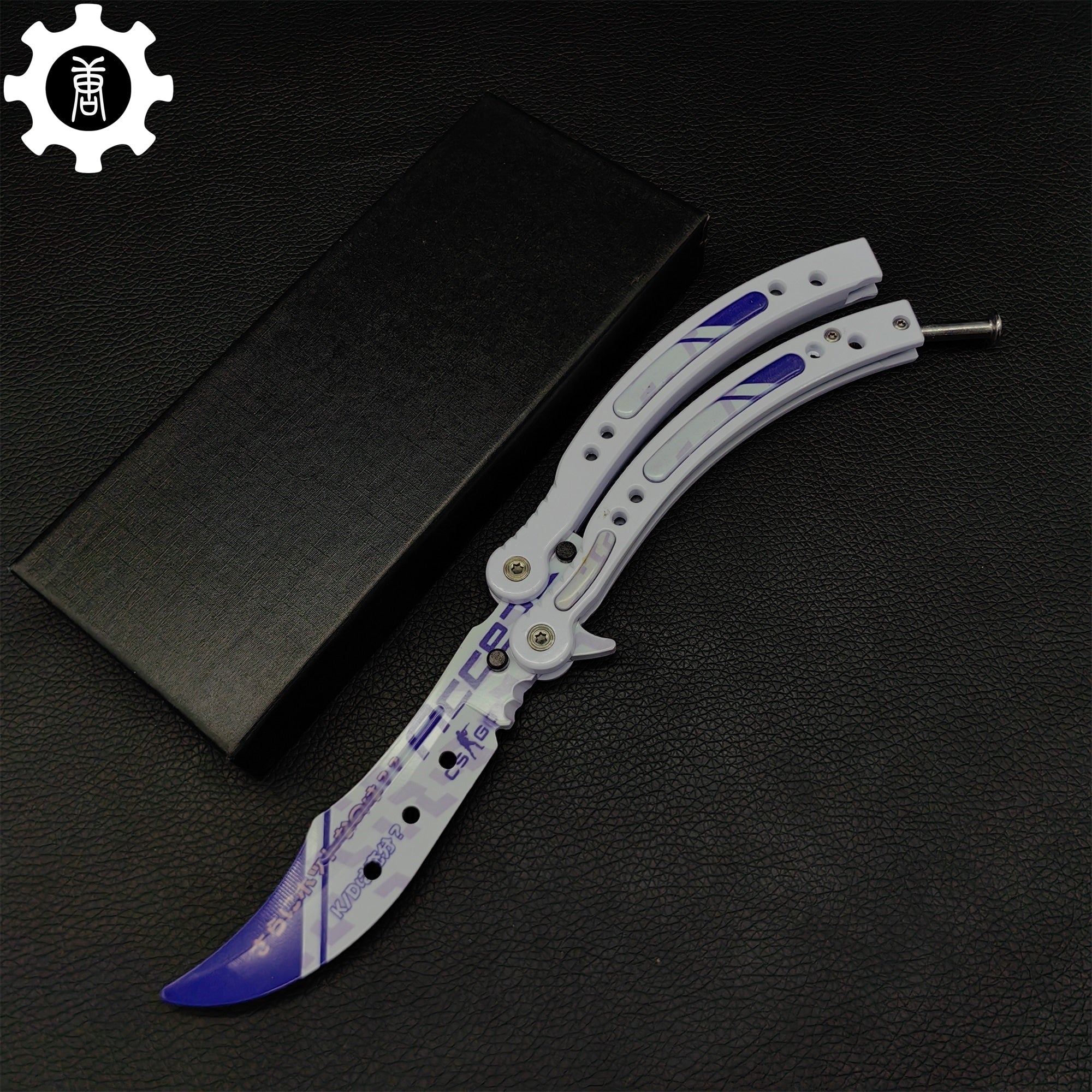 Akihabara Accept Balisong Metal Butterfly Knife Game Prop - Tophatter Daily Deals