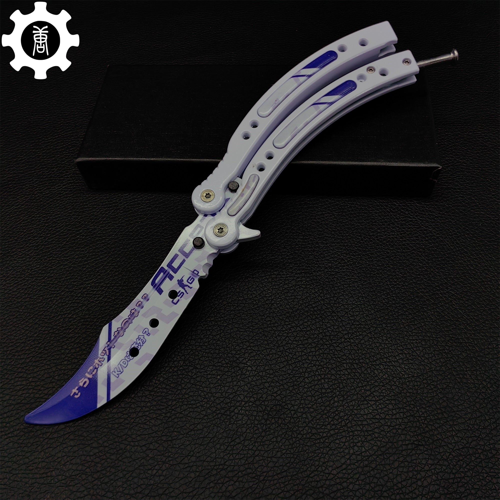Akihabara Accept Balisong Metal Butterfly Knife Game Prop - Tophatter Daily Deals