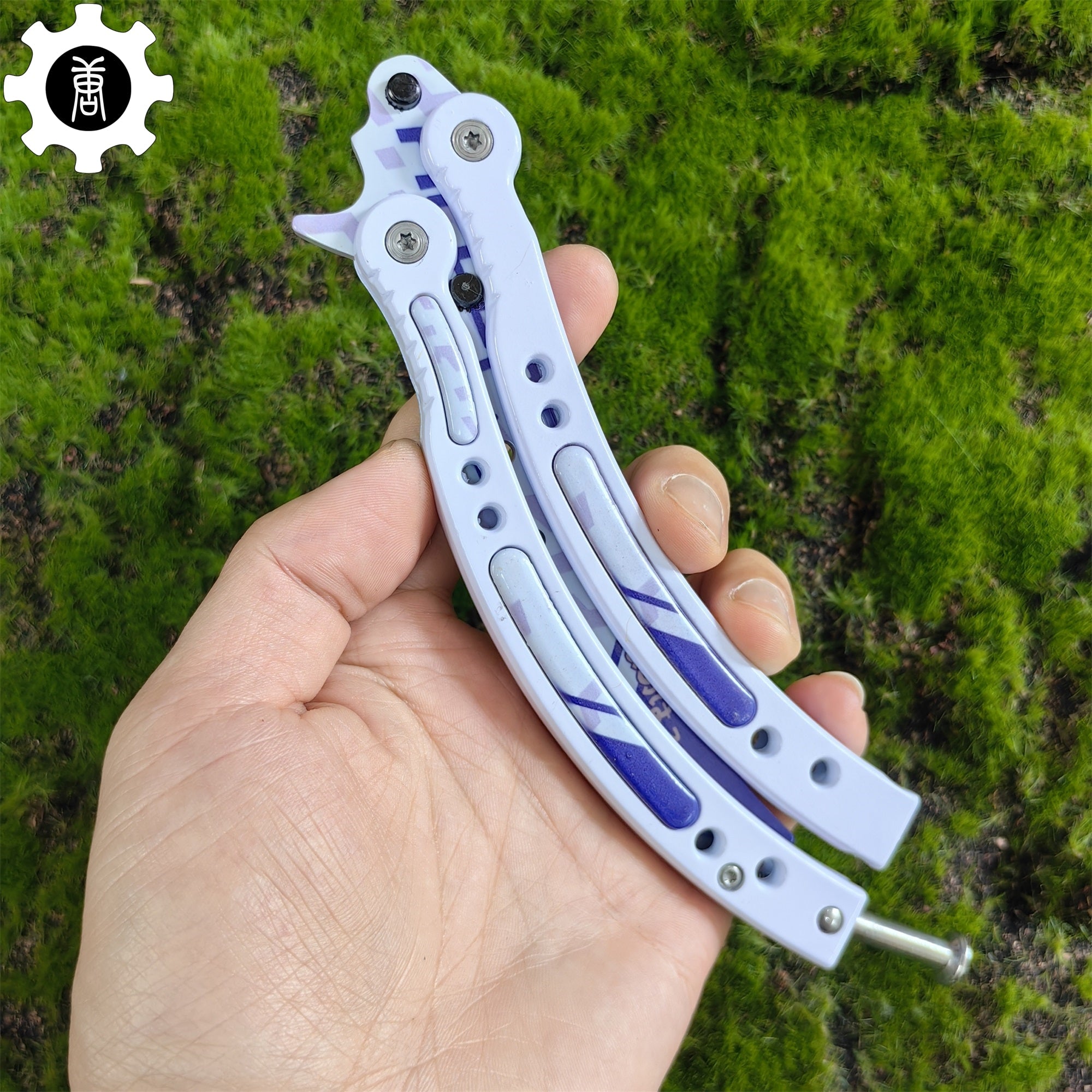 Akihabara Accept Balisong Metal Butterfly Knife Game Prop - Tophatter Daily Deals