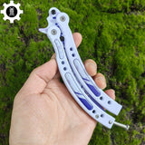 Akihabara Accept Balisong Metal Butterfly Knife Game Prop - Tophatter Daily Deals