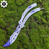 Akihabara Accept Balisong Metal Butterfly Knife Game Prop - Tophatter Daily Deals