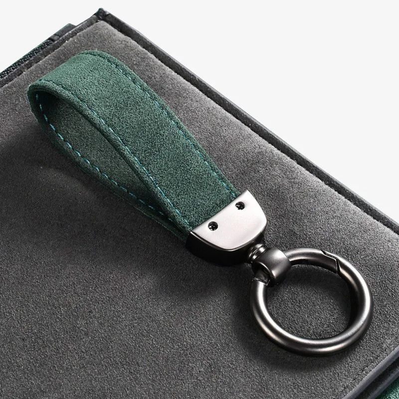 Car Key Chain Alcantara Strap Luxury Keyring Everyday Carry - Tophatter Daily Deals