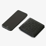 Alcantara Feel Woven BiFold Wallet Luxury Gift Idea - Tophatter Daily Deals