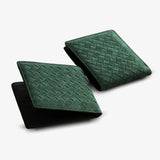 Alcantara Feel Woven BiFold Wallet Luxury Gift Idea - Tophatter Daily Deals