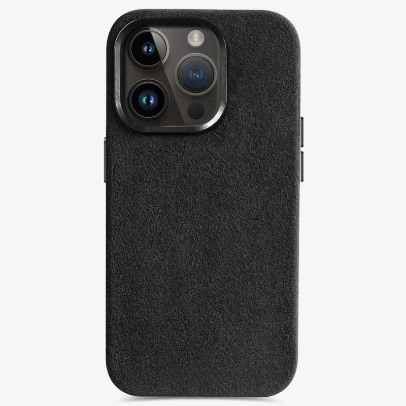 iPhone Case Alcantara Luxury Cover Fall 2025 Protection Black - Tophatter Daily Deals