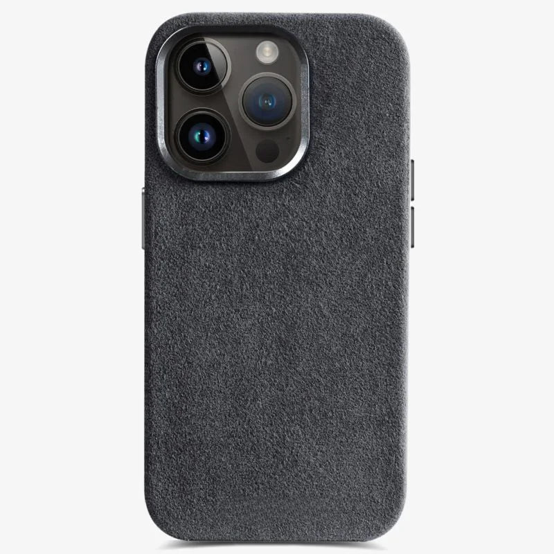 iPhone Case Alcantara Luxury Cover Fall 2025 Protection Grey - Tophatter Daily Deals