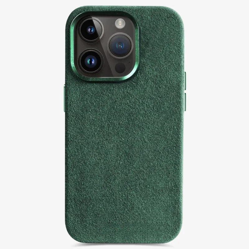 iPhone Case Alcantara Luxury Cover Fall 2025 Protection Green - Tophatter Daily Deals