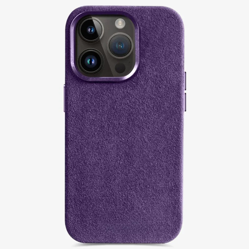 iPhone Case Alcantara Luxury Cover Fall 2025 Protection Violet - Tophatter Daily Deals