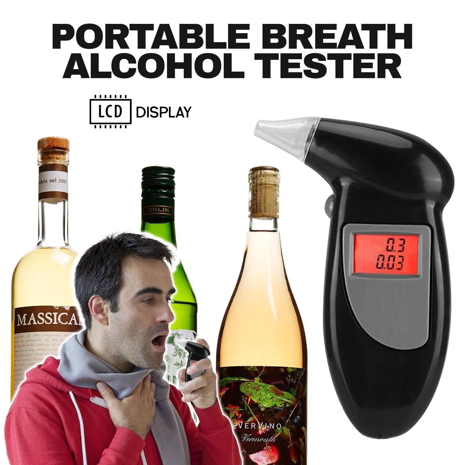 Alcohol Breath Tester - Professional LCD Digital Breath-Alcohol Tester Breathalyser Police UK Health & Beauty - Tophatter Daily Deals