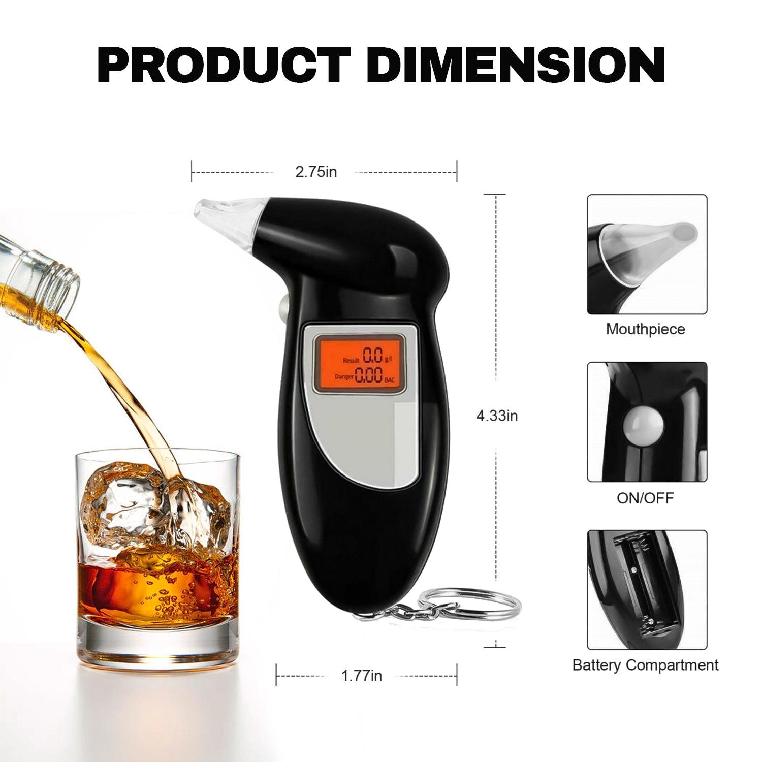 Alcohol Breath Tester - Professional LCD Digital Breath-Alcohol Tester Breathalyser Police UK Health & Beauty - Tophatter Daily Deals