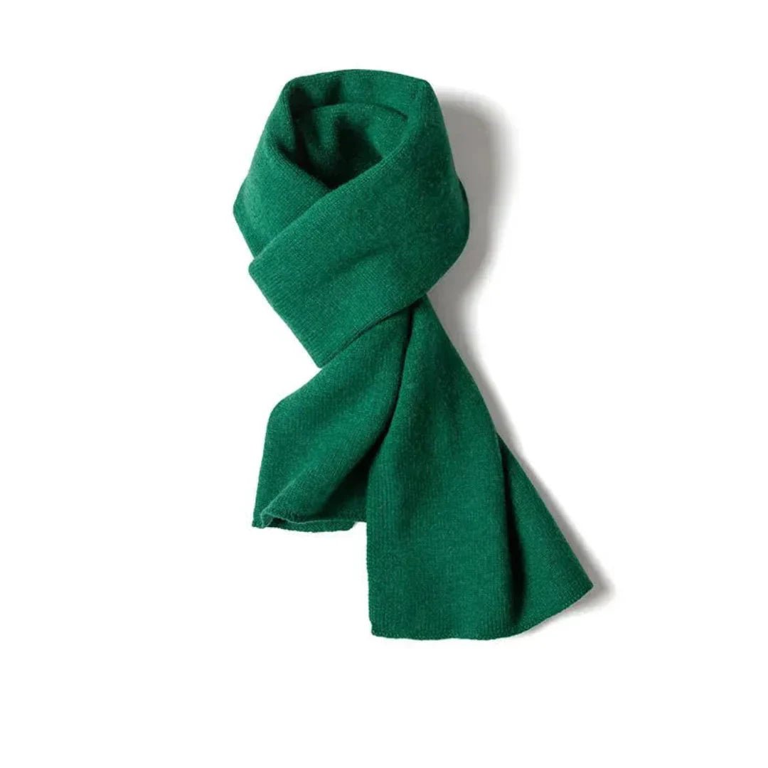 Lightweight Women Cashmere Scarf - Rectangular Knit, Winter Green One Size - Tophatter Daily Deals