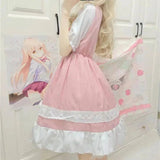 Alice In Wondeland Cute Women Lolita OP Dress Flouncing Lace Trim Japanese Harajuku Long Sleeves Doll Teen Dress Fairy Vestidos Short sleeves One Size - Tophatter Daily Deals