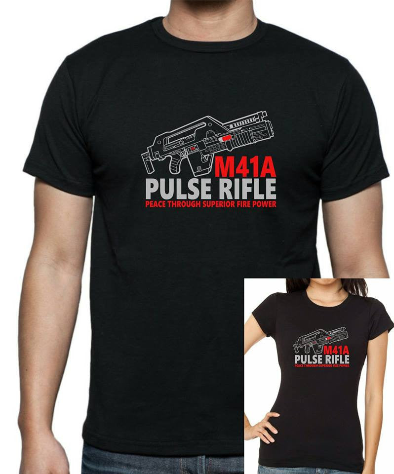 Aliens - Peace Through Superior Firepower T-Shirt - Tophatter Daily Deals