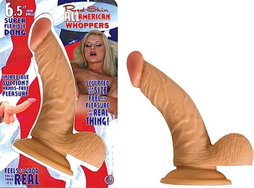 All American Whopper Flexible Realistic 6.5" Dildo > Dildos > Realistic Dildos - Tophatter Daily Deals