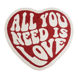 All You Need is Love Heart Rug Red Rugs - Tophatter Daily Deals