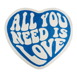 All You Need is Love Heart Rug Blue Rugs - Tophatter Daily Deals