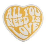 All You Need is Love Heart Rug Yellow Rugs - Tophatter Daily Deals